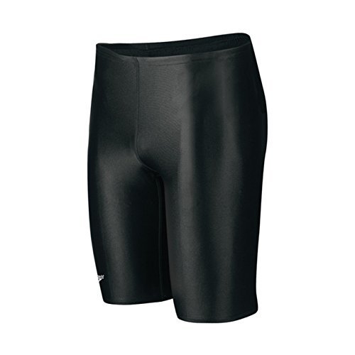 Speedo PowerFlex Eco Solid Jammer - Traje de baño para hombre, New Black, 36