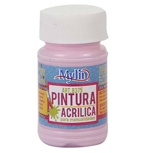 Pintura Acrilica Color Rosa Chicle para Manualidades y Decoracion Tamaño 35 mililitros Fantasias...