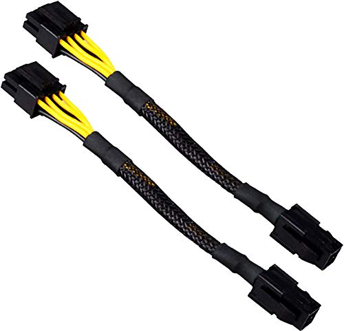 TeamProfitcom ATX 4 pines hembra a placa base CPU 8 (4+4) pines macho EPS 12V convertidor cable...