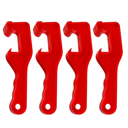 TEHAUX Abridor De Tapa Del Cubo Abridor de 4 Piezas Herramienta de Apertura de Tapa de de Abridor...