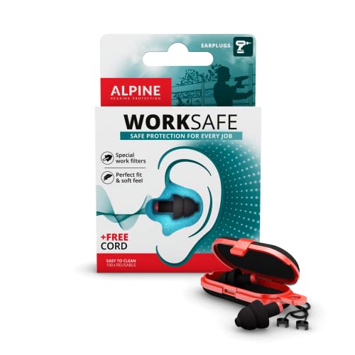 Alpine WorkSafe Tapones Protección auditiva para los DIY y el Trabajo - Tapones de Trabajo -...