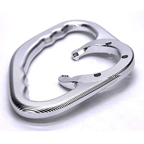 TESWNE Barra de agarre para depósito de pasajeros para Suzuki SV650 SV1000 GSXR600 (plata)