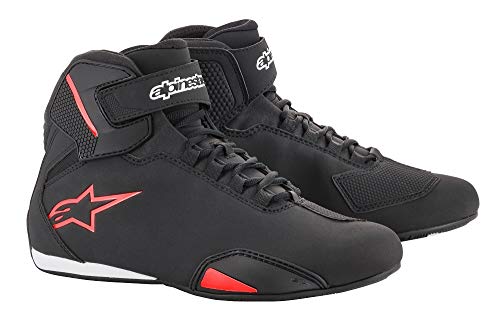 Alpinestars Stella Sektor Zapatos de conducción por carretera, Negro / Rojo, 27 (9 USA)