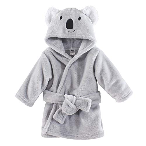 Hudson Baby - Bata de baño unisex de felpa para bebé, diseño con cara de animal, koala, talla...