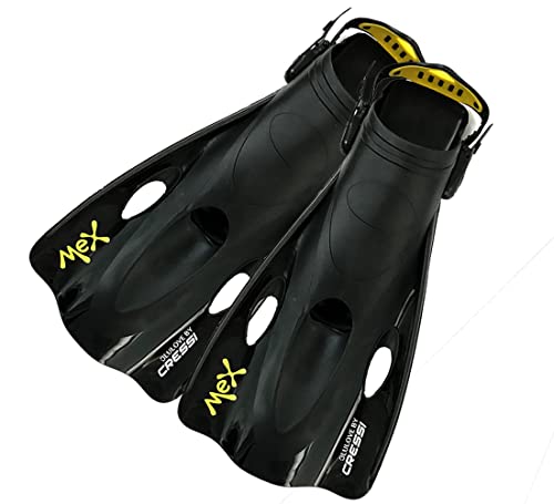 Cressi Mex, Negro (Black), L/xl, Aleta Calzante Ajustable Adultos Unisex, Negro (Black), L-XL