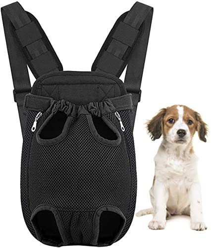 Mochila Transportín Perro, Bolso para Perros y Gatos, Ajustable Bolsa Delantera para Perro Pequeno,...