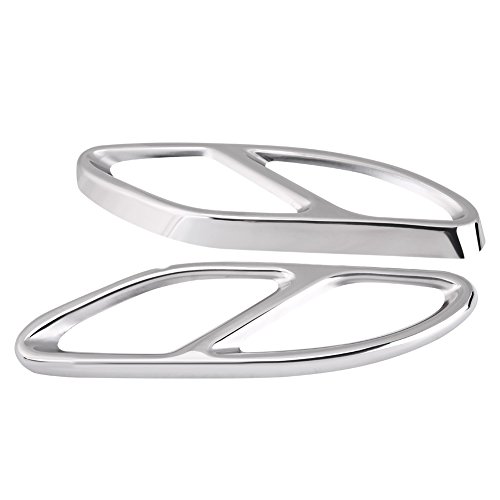 1 par de Cubiertas de Tubo de Escape para Mercedes Benz Clase C W205 Coupe GLC Clase B W246 Clase E...