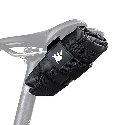 Rhinowalk - Bolsa de sillín para bicicleta debajo del asiento, herramientas de reparación, bolsa...