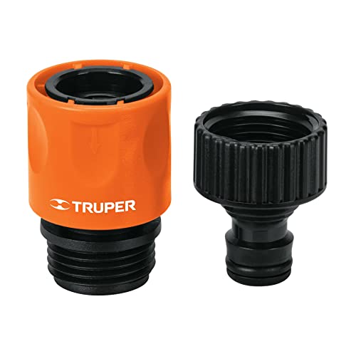 Truper CLICK-GR, Conector rápido, grifo-manguera, 3/4'