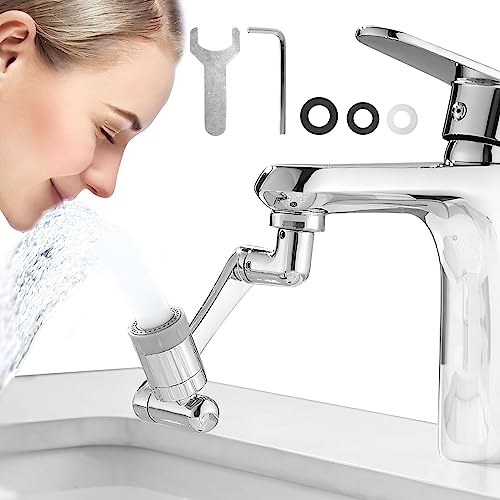1080 °Aireador Extensor de Grifo Giratorio, Filtro Universal de Salpicaduras de Grifo, 2 Modos de...