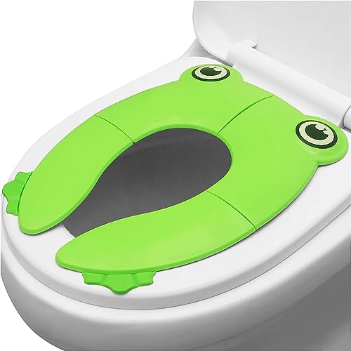 Asiento para Baño Infantil, Asiento de Inodoro Portátil de Viaje Plegable, Asiento de inodoro...