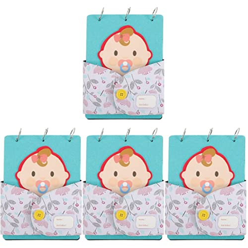 Toddmomy 4 Piezas de Memoria Adhesiva Infantil para El Año Álbum de Recortes Foto Bebé Regalos...
