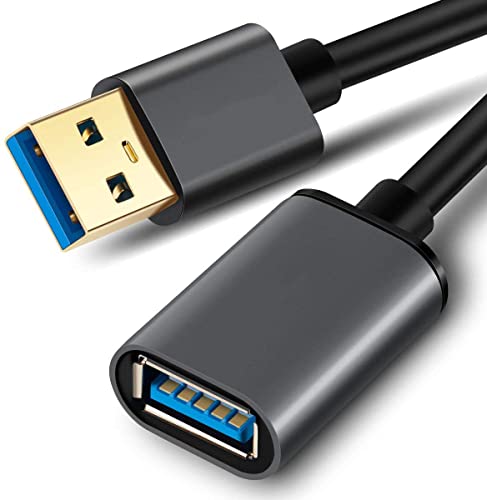 Cable Alargador USB 3.0 1.5M, Cable Extensor Tipo A Macho a Hembra para Conexión entre PC, TV y...