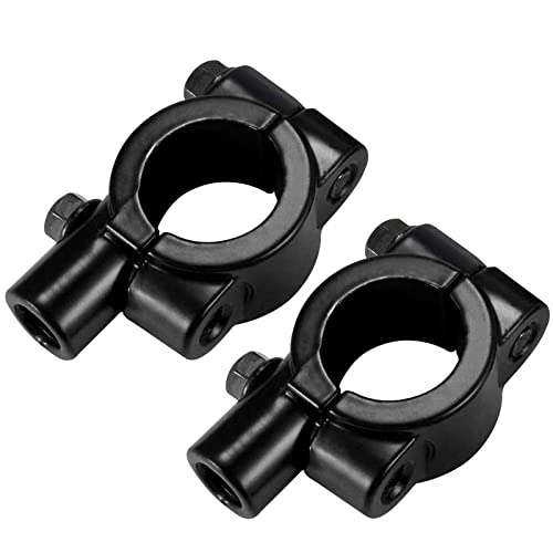 HEKE 2 Piezas Soporte de Manillar de Espejo de Motocicleta, Adaptador de Abrazadera de Soporte de...