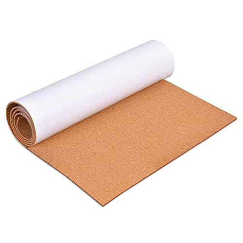 YCCYYCCY - Rollo de corcho autoadhesivo, tablas de corcho de 3 mm de grosor para paredes, rollo de...
