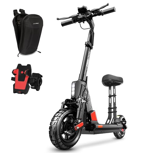 HONEYWHALE C1 Scooter Eléctrico de Adulto con Asiento, Patín Eléctrico Adulto Black