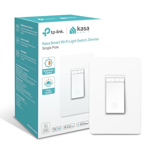 TP-LINK Interruptor inteligente WiFi para control de iluminación desde cualquier lugar, interruptor...