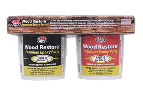 J-B Weld 40006 Wood Restore Kit de Masilla epoxi Premium - 32 onzas