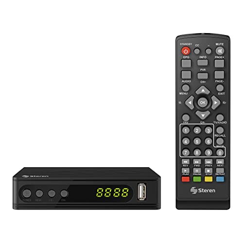 STEREN Decodificador de TV Digital para Canales HD 208-900
