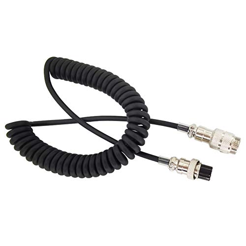 TENQ - Cable alargador de micrófono para radio Kenwood MC-60 MC-90 Mc-60A Yaesu MD-100 MD-200 MD-1...