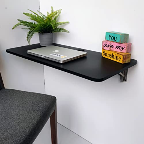 Argento Muebles | A-84 Escritorio Plegable | Home Office computadora | 80x40 cm | Repisa Abatible...