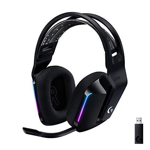 Logitech G733 LIGHTSPEED Audífonos Inalámbricos Gaming, LIGHTSPEED, RGB LIGHTSYNC, tecnología de...