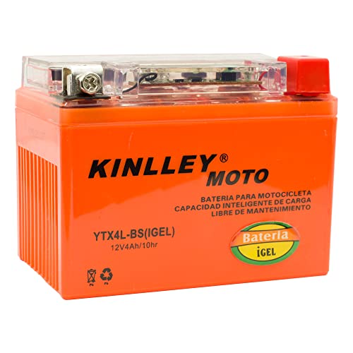 Bateria de Gel con Chip para Moto YTX4L-BS Kinlley
