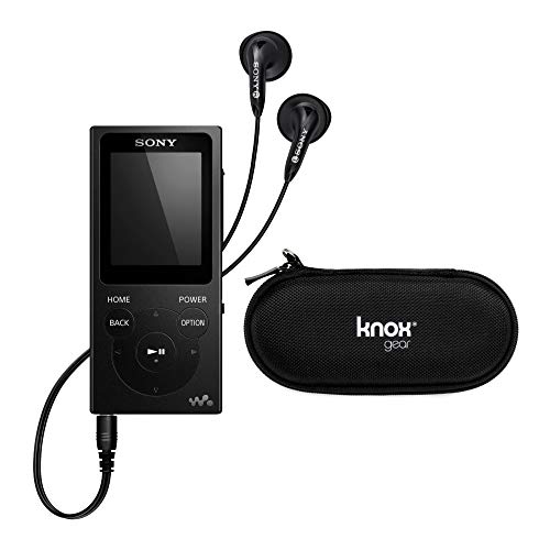 (Black) - Sony NWE395/B 16GB Walkman MP3 Player (Black) with Hard Carrying Case