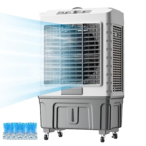 Ventilador Enfriador De Aire Evaporativo Portátil, Aire Acondicionado Móvil De Refrigeración...