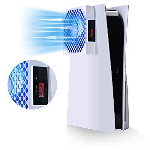 G-STORY Ventilador de refrigeración PS5, sistema de refrigeración de ventilador PS5, velocidad del...