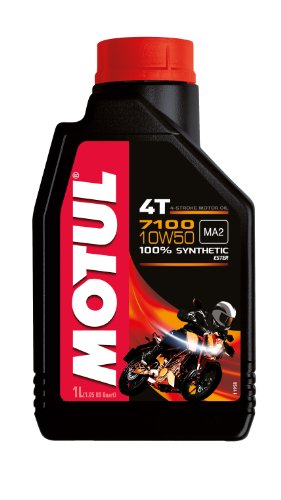 Motul - Aceite de motor de éster sintético 7100 4T, 10W50-1L. 104097
