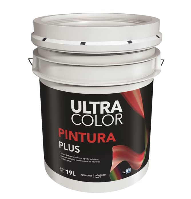 Generic Cubeta De Pintura Vinilica Acrilica Para Casas Interiores y Exteriores Techados 19 Litros 3...