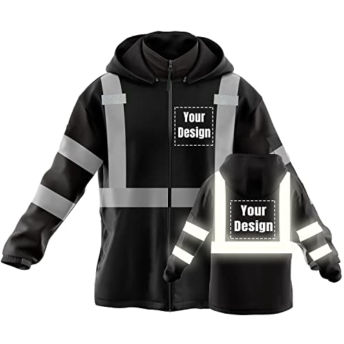 Chaquetas de seguridad de alta visibilidad con logotipo personalizado, cortavientos de alta...