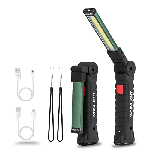 Vagocom Linternas recargables LED, luz de trabajo magnética inalámbrica, 5 modos, luz de...