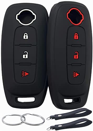 REPROTECTING - Funda de goma de silicona compatible con Nissan Pathfinder Rogue (3 botones,...