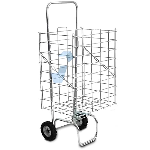 Carrito de Compras mandado Canastilla Plegable Metalica Resistente