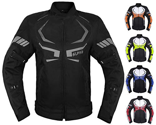 Chaqueta de moto para hombre con armadura CE para motociclistas, impermeable, para todas las...
