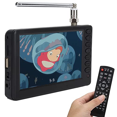 TV Portátil de 5 Pulgadas, ATSC HD TFT LED Mini TV Digital de Bolsillo, TV Digital 1080P con...