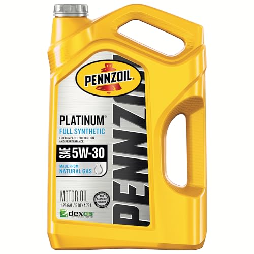 Pennzoil - Aceite de motor totalmente sintético 550046126 Platinum de 5 cuartos de galón, 5W-30