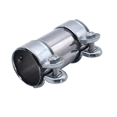 Abrazadera de tubo de escape Conector de doble abrazadera de tubo de escape Ø 55 mm x 125 mm