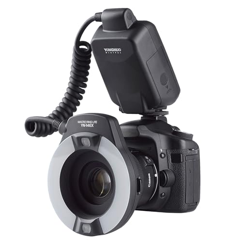 YONGNUO YN-14EX YN14EX TTL Macro Ring Flash/ LED Flash Light with Adapter Ring for Canon EOS DSLR...