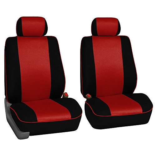 FH Group FH-FB063102 - Juego de 2 fundas de asiento de coche de tela deportiva, compatible con...
