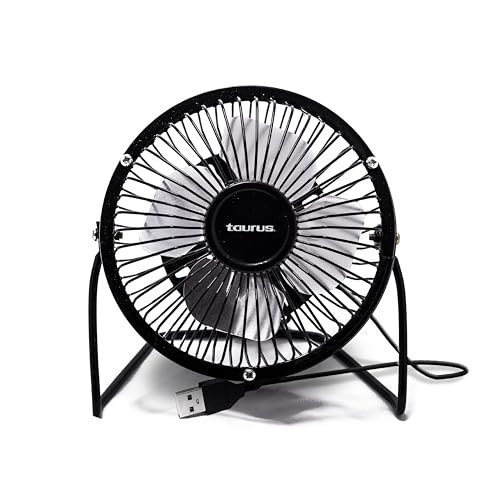 TAURUS MINI FAN l Ventilador de escritorio l Conexion usb ideal para el hogar y oficina l 4 pulgadas...