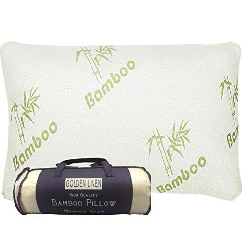 Bambooú – Almohada de espuma con efecto memoria Stay Cool Funda Extraíble con...