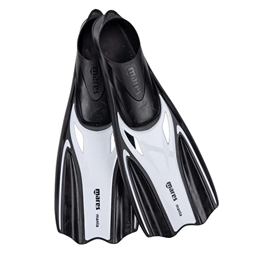 Mares Manta - Aletas de buceo (9/12.5 JR, color blanco