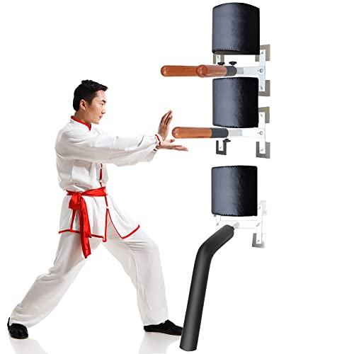 CHCOML Pared montado Wing Chun Muñeco, Muñeco de Madera de Perforación Wing Chun, Grappling...