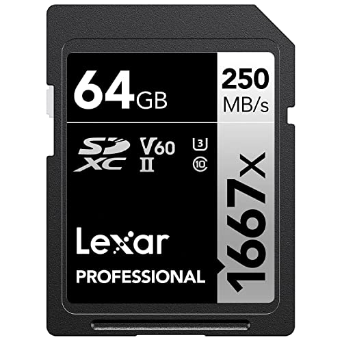 Lexar Professional SDXC UHS-II/U3 - Tarjeta, 64GB