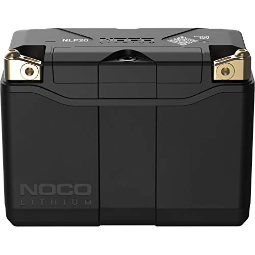 NOCO Lithium NLP20, Grupo 20, 600A Litio Powersports Batería, 12V 7Ah Batería de Moto con BMS...