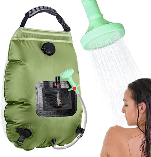GNEL Bolsa de Ducha para Cámping, Bolsa de Ducha Solar Al Aire Libre, 20L/5 galones Ducha Bolsa de...