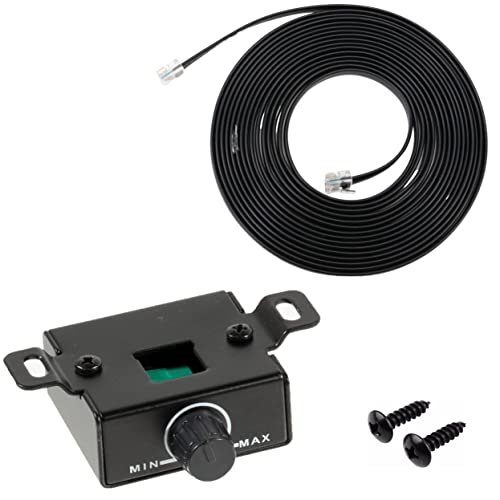 Xtenzi Amplificador de control remoto de nivel de graves XTBR25 compatible con Alpine RUX-Knob2 Amp.